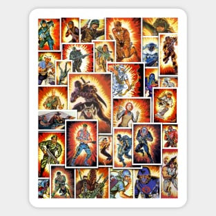 GI Joe card art Sticker